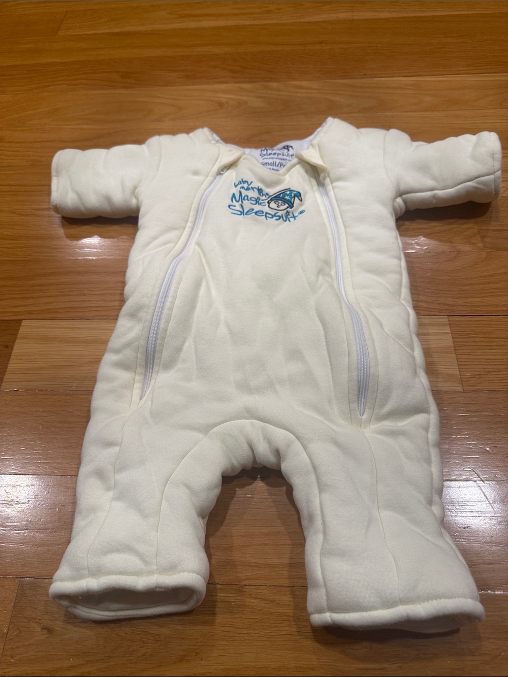 Baby Merlin’s magic sleepsuit yellow size small (3-6 months ) .